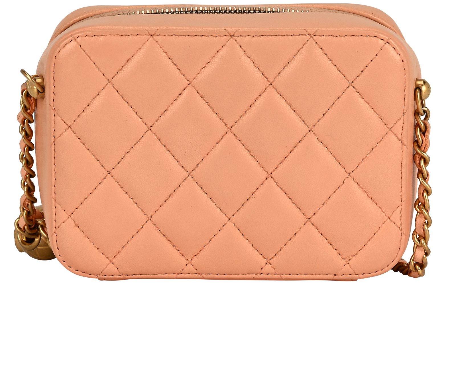 Pearl Crush Camera Bag, &pound;2,200, Handbags, Pink, Leather, Back view